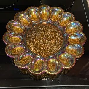 Antique egg plate